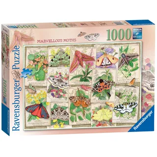 Ravensburger Marvellous Moths Puzzle für Erwachsene und Kinder ab 12 Jahren, Tiere und Insekten, 1000 Teile