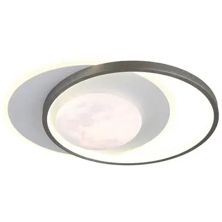 GLOBO Mond Design 1 LED rund grau