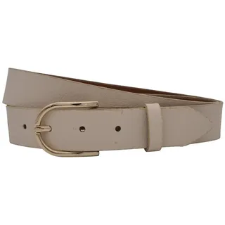 AnnaMatoni Ledergürtel AnnaMatoni Damen Ledergürtel Basic Gürtel 3cm breit echt Leder beige TW105 - 120cm Gesamtlänge