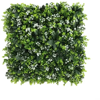 Künstliche Pflanzenwände, künstliche Pflanze, lebende Wandpaneele, 50 x 50 cm, künstliche Pflanze, lebende Wand, grüne Heckenmatte für Innen- und Außendekoration (A)