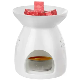 Duftlampe aus Keramik | Teelichthalter Aromalampe Duftlicht für Duftöl