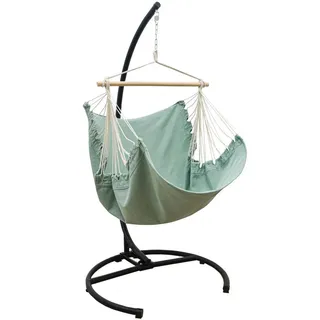 Amanka Xl-Hängesessel, Schwarz, Metall, 110x210x125 cm, Gartenmöbel, Hängesessel