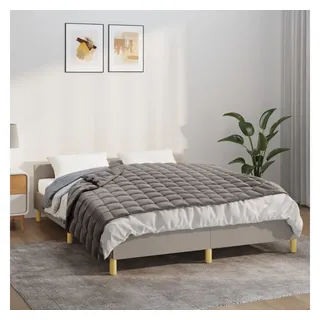 vidaXL Gewichtsdecke Grau 140x200 cm 10 kg Stoff
