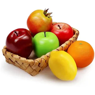 Meiwlong Deko Obst Künstliches Obst Schale Früchte Chirstmas Frucht