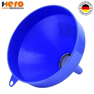 XXL Trichter Einfülltrichter Öltrichter groß Ø 25 cm Kraftstofftrichter Sieb KFZ