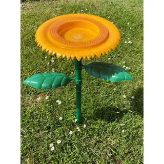 Vogeltränke "Sonnenblume" - Für Den Farbenfrohen + Lebhaften Garten