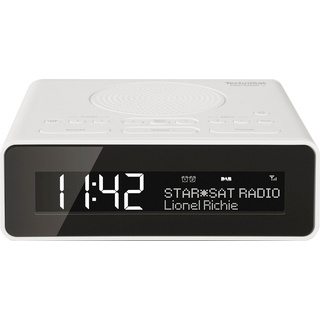 TechniSat Radiowecker DIGITRADIO 51 - Uhrenradio mit DAB+, Snooze-Funktion, dimmbares Display, Sleeptimer weiß