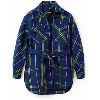 Desigual, Jacke Karos Überhemd, Blau, XL, BLUE, XL