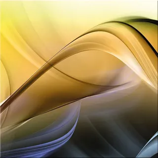 artissimo Glasbild, Gelb, Glas, Abstrakt, Quadratisch, 30x30 cm, Bilder und Zubehör, Wandbilder, Glasbilder