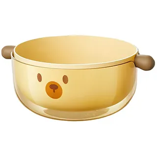 Jumpeak Obstschale Cartoon, abnehmbar, Aufbewahrungsbox, Gemüse waschen, Abtropfkorb, PP+PET, (Set), modern, einfach, Zuhause, Küche, Griff, Staubschutz, rutschfest gelb