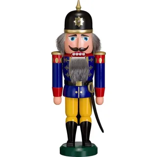 Seiffener Volkskunst eG Nussknacker Soldat 37 cm blau