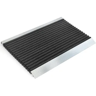 Karat Fußmatte Premium-Alumatte, verschiedene Farben & Größen, rechteckig, Höhe: 22 mm, Außen und innen nutzbar schwarz 60 cm x 90 cm x 22 mm