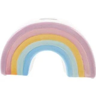 Famanu Spardose Regenbogen Design - Keramisch, bunt, für Kinder