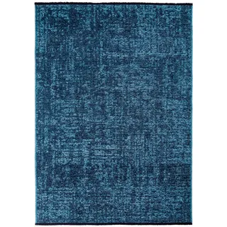 KADIMA DESIGN Teppich, Flur Einfarbig Pflegeleicht Waschbar Wohnzimmer Schlafzimmer Schadstoffgeprüft Blau, 200x290 cm, OEKO-TEX – TITLIS von Kadima Design