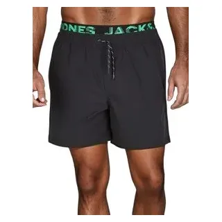 Jack & Jones Badehose Herren lang Badeshorts Doppelter Bund MAUI JJSWIM Andean Toucan L