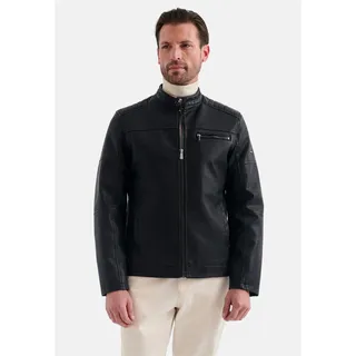 Lederjacke PIERRE CARDIN, Herren, Gr. XL, schwarz, 100% Lederimitat, unifarben, normal, ohne Ausschnitt, Jacken, aus Kunstleder