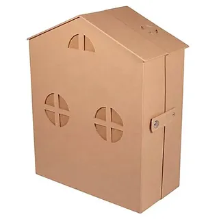 Adventskalender "Haus" aus Pappmaché, 24 x 12,4 x 30,2 cm