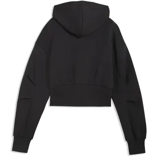 Puma Hoodie "PUMATECH SENSE Kapuzenjacke Damen", Damen, Gr. L, schwarz, Obermaterial: 25% Modal, 50% Polyester, 16% Baumwolle, 9% Elasthan. Taschenfutter: 100% Baumwolle. Kapuzenfutter: 100% Baumwolle.