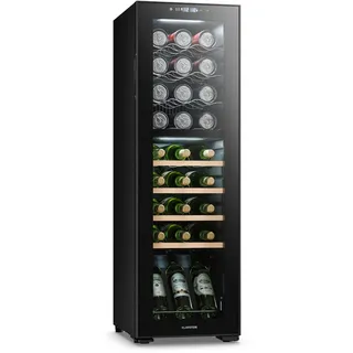 Klarstein Bovella 27 Duo+ Zweizonen-Weinkühlschrank 74l 27 Fl. Glastür