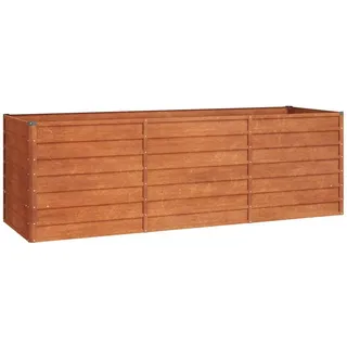 vidaXL Hochbeet Rostig 240x80x77 cm Cortenstahl