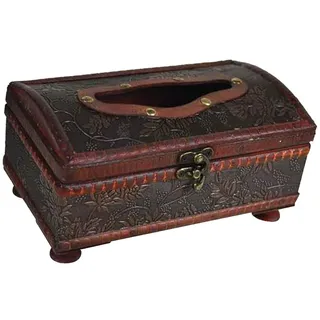 Fenteer Vintage Kosmetiktücherbox Kosmetikbox Taschentuchbox Kosmetiktuchspender für Feuchttücher Kosmetiktücher Tücher, A