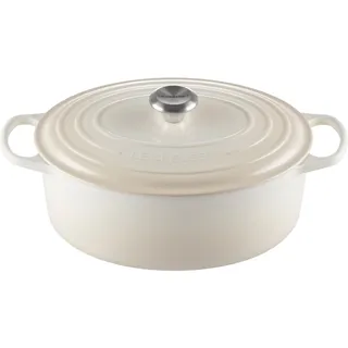 Le Creuset Signature Bräter 31 cm oval meringue