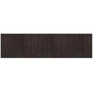 vidaXL Teppich Rechteckig Dunkelbraun 80x300 cm Bambus