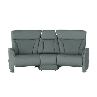 HIMOLLA Trapezsofa Leder 3-Sitzer Blau