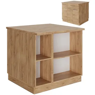 Vicco Kochinsel Fame-Line 90 x 0 x 0 cm Goldkraft Eiche