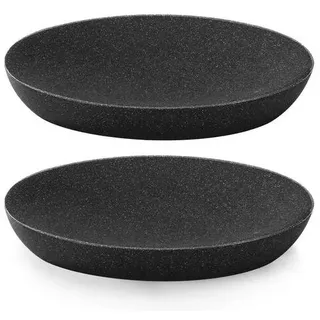Luxspire seifenschale Marmor, 2 Packungen Ovaler Seifenhalter Kratzfest Seifenbox Seifendose Elegant Seifenablage Leicht Reinigen Soap Holder Dish