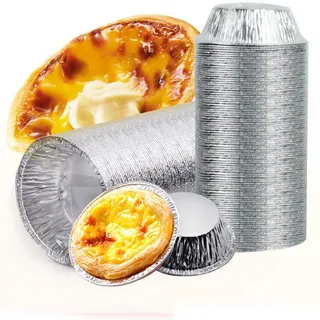 100 Einweg-törtchenformen Aus Aluminium Zum Backen Und Für Den Backofen