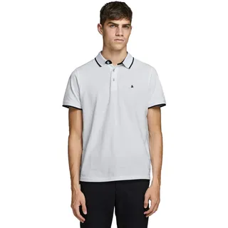 JACK & JONES Epaulos Kurzarm-poloshirt White M