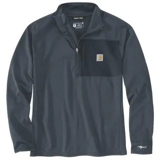 CARHARTT Force Ironwood Relaxed Half-Zip T-Shirt langarm - Dunkelblau (Hv8) XL