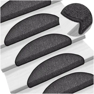 vidaXL Stufenmatte 56 x 17 cm Anthrazit