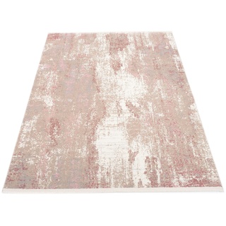 Teppich OCI DIE TEPPICHMARKE "TOP LARISSA" Teppiche Gr. B/L: 200 cm x 290 cm, 7 mm, 1 St., rosa (rosa, creme) Esszimmerteppiche