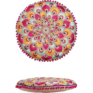 Marrakesch Orient & Mediterran Interior Pouf Bodenkissen Sitzkissen Kissen Dekoration Orientalisch Azet -1-, Handarbeit bunt