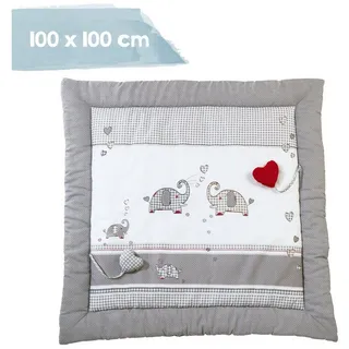 roba Spiel- und Krabbeldecke Jumbo Twins grau