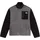 Fleecejacke Grau/Schwarz L