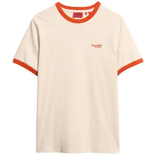 Superdry Herren Essential Ringer-T-Shirt mit Logo - XXL