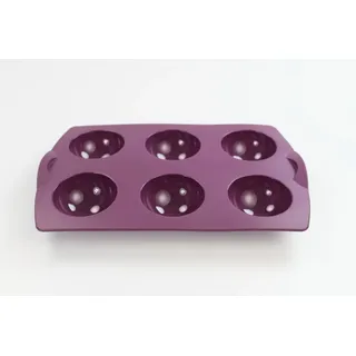 TUPPERWARE Backen Silikonform Ball lila Muffin Backform Bällchen Easyplus
