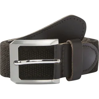 Babista Dehngürtel Herren Leder/Polyester/Viskose/Elasthan Dunkelbraun 120