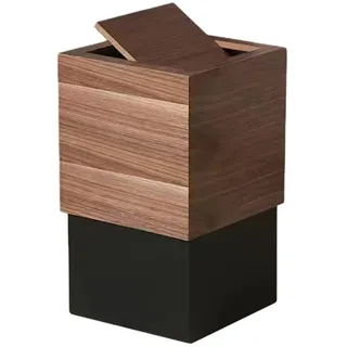 Mülleimer, Mülleimer Aus Holz Deckel, Abfalleimer, Hundesicherer Mülleimer Für Küche, Badezimmer, Schlafzimmer, Wohnzimmer, Büro, Außenbereich
