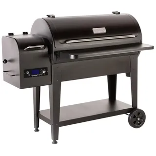GEDA Grill Pelletsmoker 'Odin' 80°C - 265°C, Pelletgrill mit Direkt Feuer, Räucherofen inkl. Fleischsonde, ausklappbare Ablage, Smoker elektrisch ('ODIN95', digitale Steuerung)