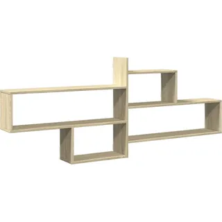 vidaXL Wandregal 167,5 x 18 x 68 cm Braun