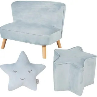 roba Kindersitzgruppe Lil Sofa 3-tlg blau