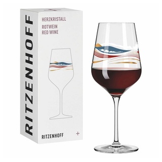 Ritzenhoff Rotweinglas Herzkristall 007, Kristallglas bunt