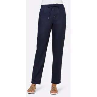 Heine Leinenhose Blau 34