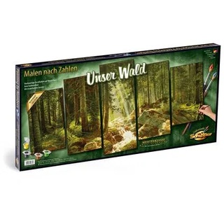 Schipper 609450832 Malen nach Zahlen Unser Wald Polyptychon
