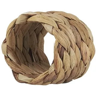ib laursen Serviettenhalter Serviettenring Wasserhyazinthe natur geflochten Ø5cm, Serviettenring Wasserhyazinthe grobes Geflecht Ø5x5cm, Grob geflochtener Serviettenring aus natürlicher Wasserhyazinthe