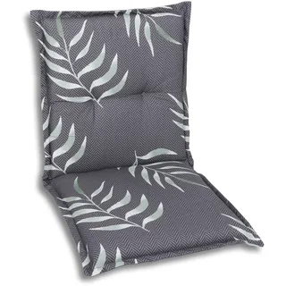 GO-DE Gartenstuhlauflage 100 x 50 x 7 cm anthrazit floral 3 St.